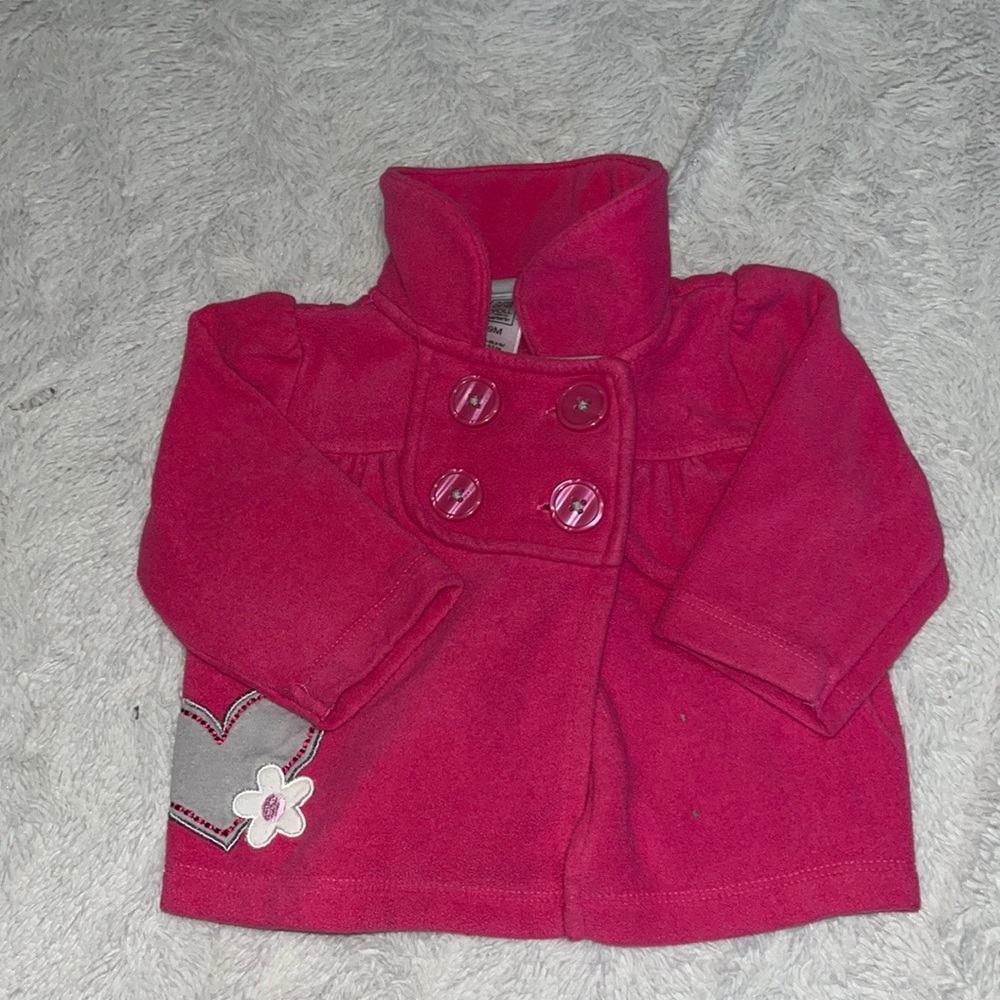 carters fleece button up sweater 9 months baby girl clothing